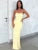 Vestido largo sin tirantes, con espalda descubierta y cordones para mujer, nuevo vestido de verano sin mangas con hombros descubiertos, ajustado, para fiesta y club.