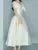 Elegante vestido largo estilo hada, escote en V, cintura hueca, lazo 3D, bolsillo, vestidos de fiesta de moda para mujer, primavera-verano 2025, 23A9338