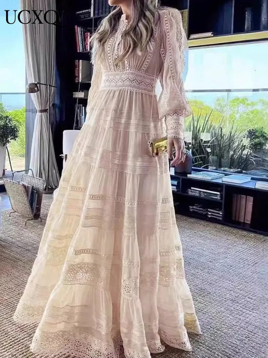 Elegant long dress european style