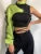 Reflective Crop Top Harajuku Punk Long Sleeve T-shirt Women Irregular Cargo Top One Shoulder T Shirt Ladies Street