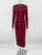 Vestido de punto de manga larga para otoño e invierno, con botones y abertura para mujer, suéter tipo cárdigan, ajustado, liso, elegante, para oficina