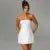 Vestido corto elegante de noche sin tirantes liso, minivestido para fiesta, club, moda de verano, ropa de mujer