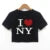 Camiseta de verano Y2K con cuello redondo, manga corta, letras estampadas, ombligo abierto, para mujer europea y americana