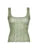 Floral Print Frills Mesh Crop Top Women Sweet Summer Tank Vest Camisole Korean Fashion