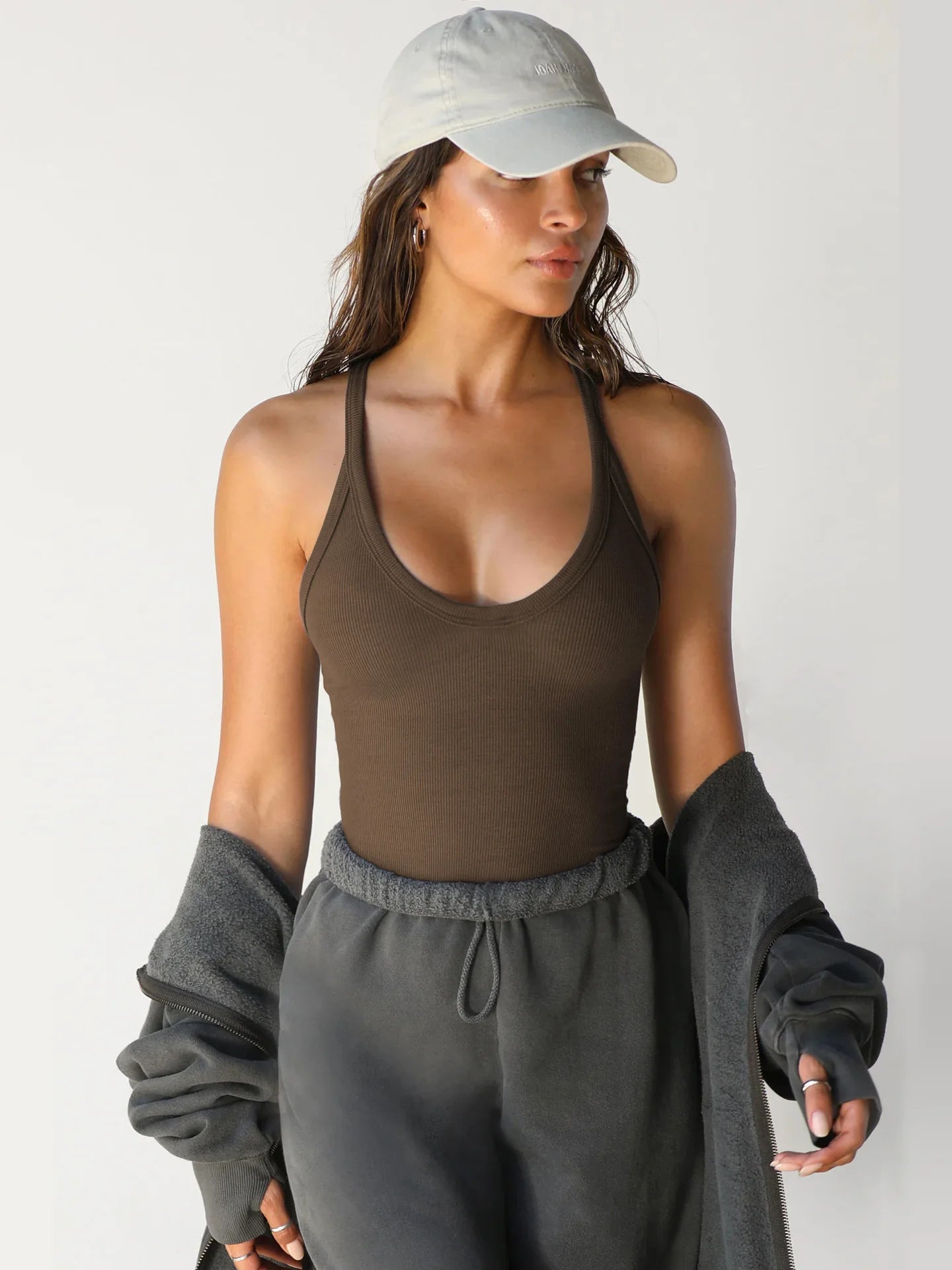 Nuevo chaleco básico para mujer, primavera verano, Europa y Estados Unidos, top ajustado sexy para mujer, marca de moda con camisa base para mujer