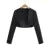 Autumn V neck Open stitching Cropped Blazer Women Full Sleeve Short Suits Fashion Outerwear
