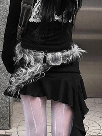 Cinturones de piel sintética gris con diseño elegante para mujer, combinables con todo, estilo Y2K, exquisitos accesorios vintage para la cintura.