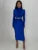 Elegante vestido largo sexy con aberturas para mujer, otoño e invierno, nuevo vestido ajustado de cuello alto y manga larga para fiesta y noche.