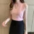 Blusas de moda coreana para mujer, blusas de primavera y verano para mujer, ropa informal sin mangas, blusas lisas para mujer, blusas elásticas de punto