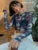 Summer Casual Round Neck pullover Shirts For Wome Fashion Mesh Slightly Sheer Print Women Clothes Sexy Slim Long Sleeve Y2kTop