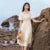 Vestido de mujer con escote cuadrado, mangas abullonadas, corte ajustado y elegante, nuevo vestido de verano divertido y elegante de largo medio.