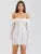 Floral Lace Off-shoulder Maxi Dress For Women White Strapless Backless Long Sleeve Bodycon Club Party Sexy Long Dress