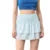 Minifalda de verano para mujer, con estampado floral, elástica, de cintura alta, con volantes escalonados, faldas cortas de corte A, faldas para salir, ropa de calle