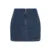 Elegant Two Pieces Skirt Set Women Denim Blue Short Sleeve Top Wrap Hip Mini Skirts Suits 2025 Spring New in Matching Outfits