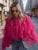 Camisas blancas con volantes y retazos, elegantes, de moda para mujer, de cintura alta, manga larga, informales, ropa de calle, blusa para mujer