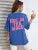 Camisetas con estampado de letras rosas "Not In The Mood" para mujer, ropa de verano de algodón, cuello redondo, manga corta, transpirables, informales