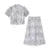 Traje de marca compartida para mujer, top corto ajustado, falda larga abierta, conjunto de ropa Guo Feng de verano de dos piezas