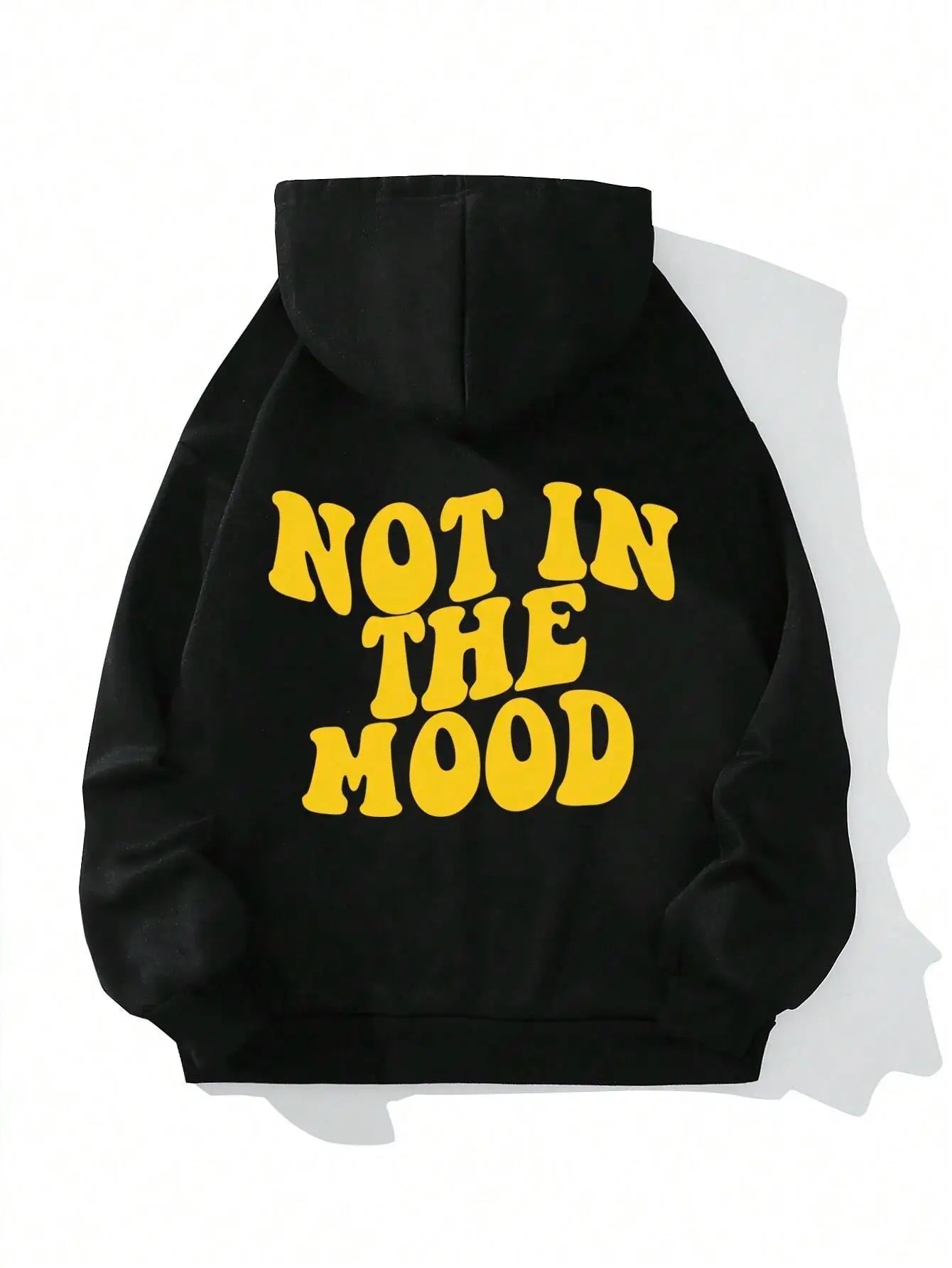 Sudadera con capucha para mujer, con letras y personalidad, holgada y cálida de forro polar, estilo Harajuku urbano, para otoño