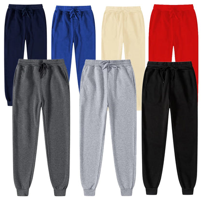 Pantalones deportivos de forro polar para mujer, pantalones cálidos de invierno para uso diario, pantalones largos informales para correr, pantalones deportivos multicolores de color sólido para otoño para mujer.