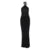 Vestido halter sexy para mujer, de verano, de color liso, sin mangas, con lazo, espalda descubierta, ajustado, estilo Y2K, para fiesta y club nocturno
