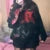 Sudadera con capucha y cremallera con estampado gráfico indie grunge, ropa vintage Y2K, sudadera holgada estilo Harajuku grunge, chaqueta emo estilo coreano kawaii gótico de centro comercial