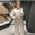 Casual Women’s 2-piece Solid Pants Sets Long Sleeve O-neck Sweatshirts Wide Leg Pleated Trousers  Autumn Lady Lazy Tracksuit