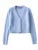 Suéter de punto con cuello en V para mujer, cárdigan corto de manga larga, ropa de calle sexy, abrigo de punto corto, abrigo de patchwork para mujer