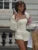 Basic Concise Women 3 Piece Set Hipster Wrapped Chest Tanks+Long Sleeve Crop Tops+Elastic Waist Shorts Mujer Tracksuits