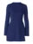 Elegante minivestido ajustado de manga larga para mujer, corte A, cintura alta, dos bolsillos, liso, para otoño e invierno, nuevo vestido de fiesta para mujer