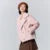 Chaqueta de mujer de gamuza sintética de piel de conejo sintética cálida de invierno nueva solapa estilo motociclista chaqueta holgada retro