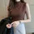 Blusas de moda coreana para mujer, blusas de primavera y verano para mujer, ropa informal sin mangas, blusas lisas para mujer, blusas elásticas de punto