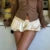 Kawaii Low Waist Bloomer Shorts Balloon Style Bubble Pants Summer Casual Streetwear for Daily Party Pettipants Pumpkin Shorts