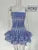 Elegante vestido mini con bordado recortado para mujer, sin tirantes, hombros descubiertos, cintura alta, ropa femenina, verano 2025, 23A430