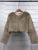 Suéter de lujo de gran tamaño para mujer, ropa de calle holgada de manga larga y cintura alta, chaquetas de invierno para mujer, nuevo