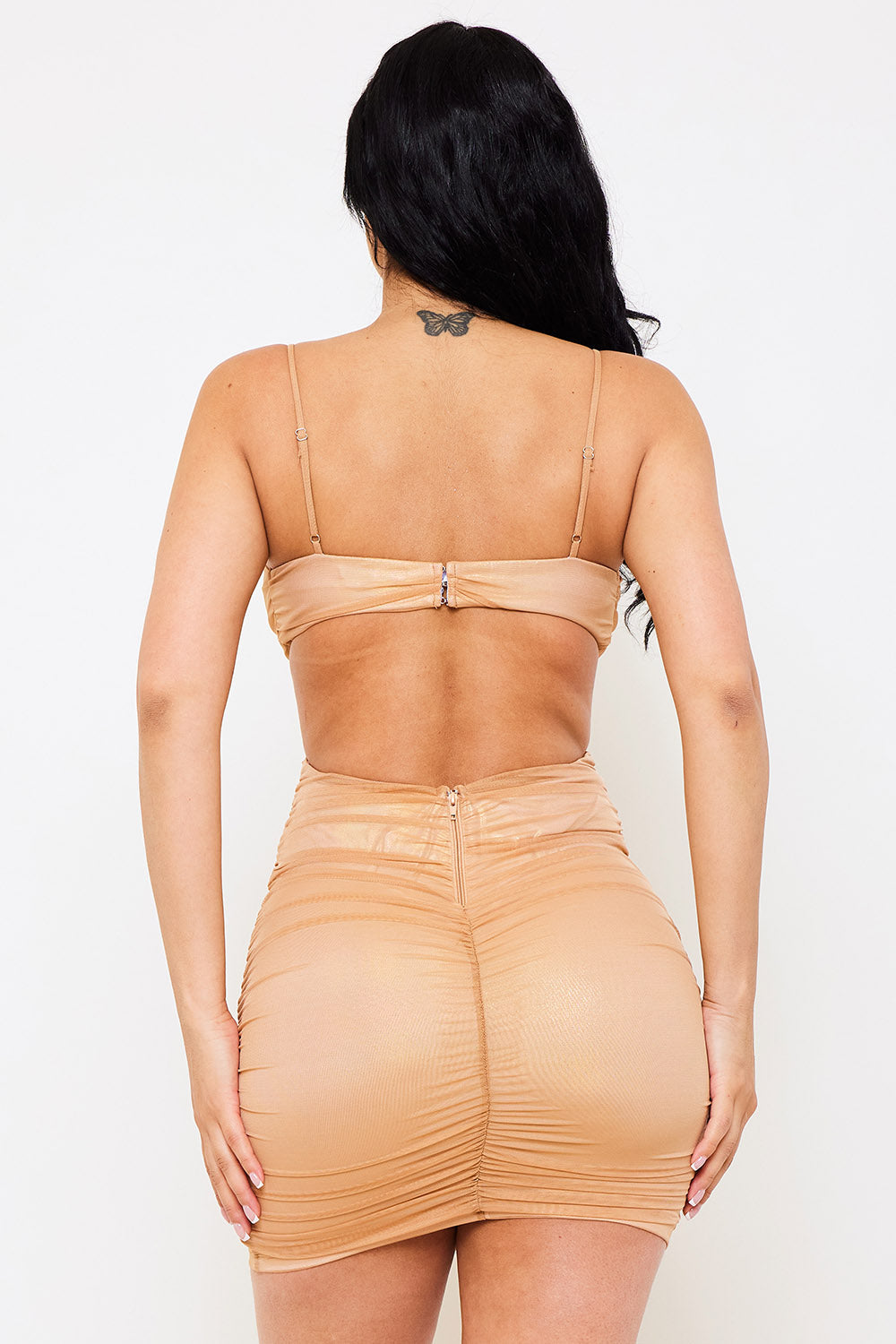 Symphony Dress - Metallic Micro Mini Dress