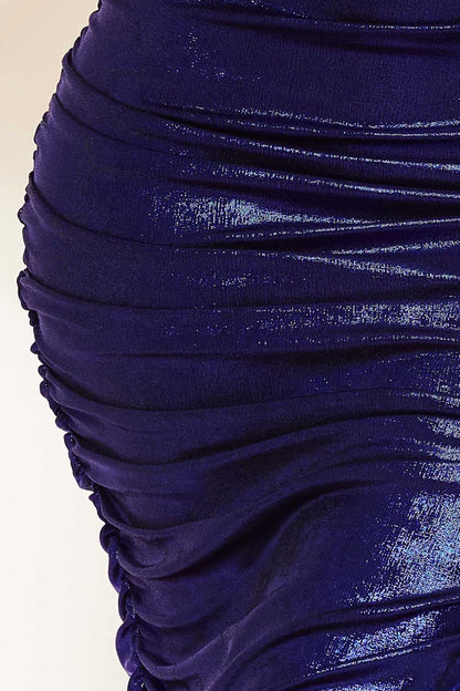 Symphony Dress - Metallic Corset Bralette Midi Dress
