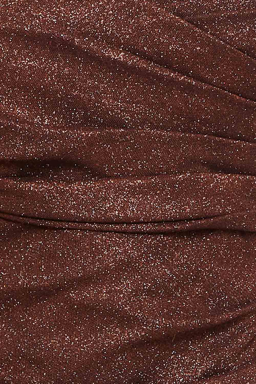 Symphony Dress - Bonded Mesh Shiny Knit Pleated Mini Dress