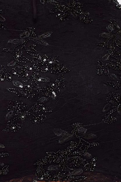 Symphony Dress - Floral Lace With Bead Detail Mini Dress