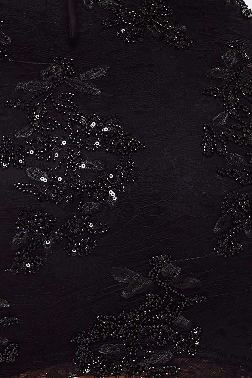 Symphony Dress - Floral Lace With Bead Detail Mini Dress