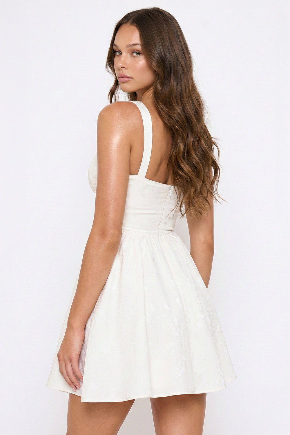 Symphony Dress - Floral Patterned Fabric Mini Dress