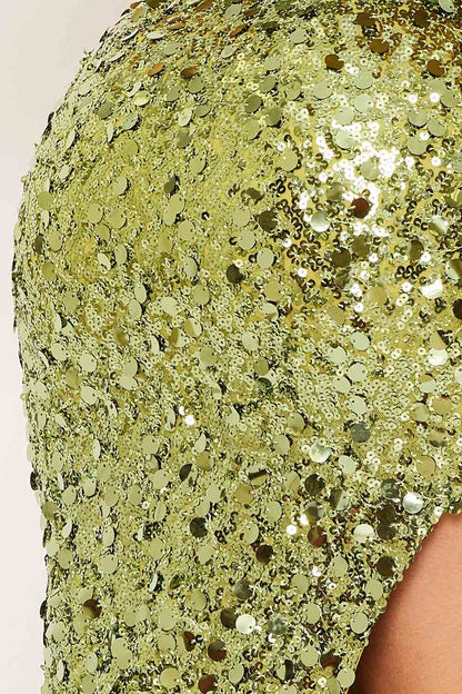 Symphony Dress - Sequin One Shoulder Maxi Dress