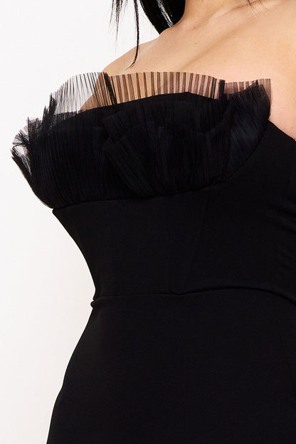 Symphony Dress - Ruffle Top Mermaid Maxi Dress
