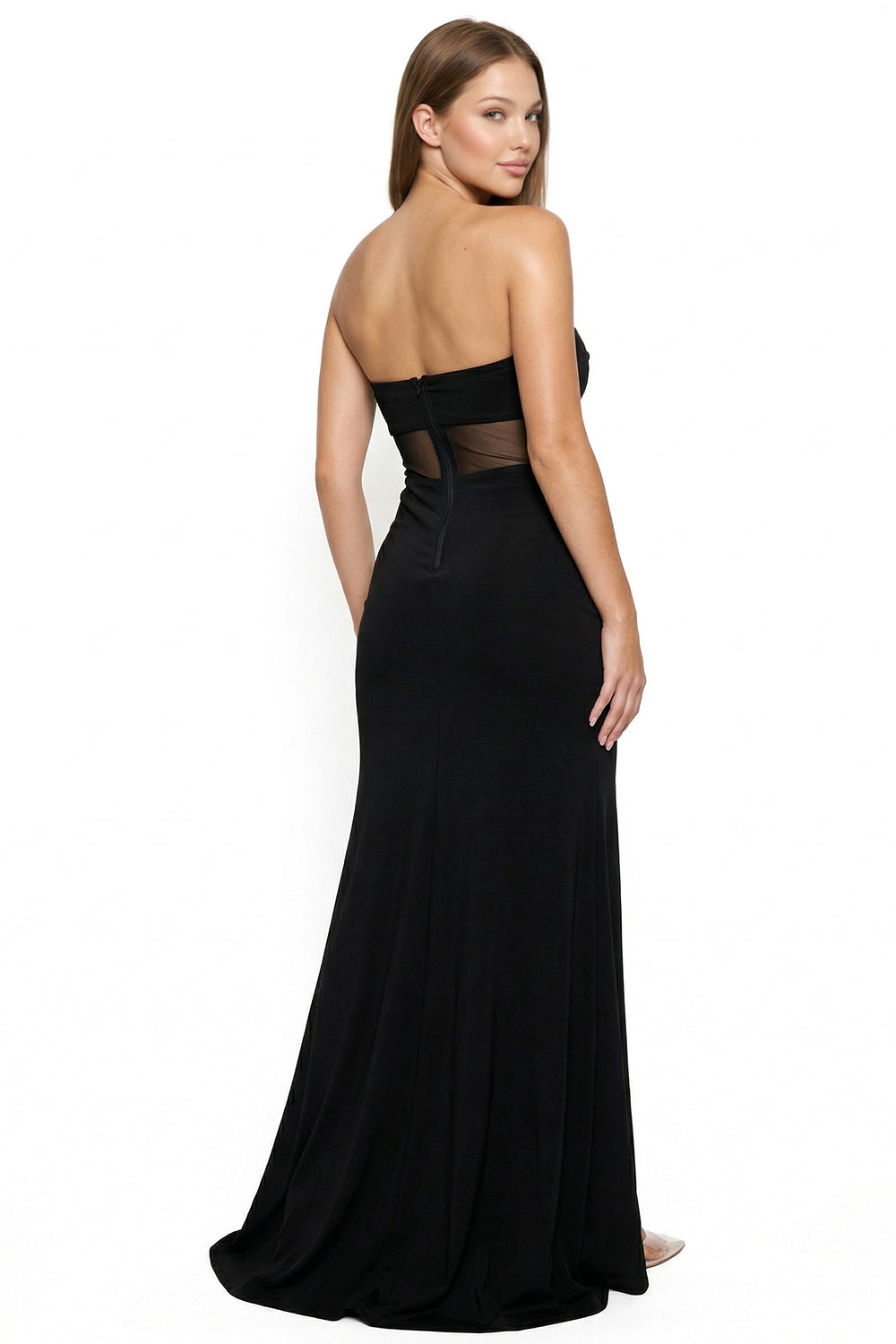 Symphony Dress - Glittered With Mesh Maxi Dress