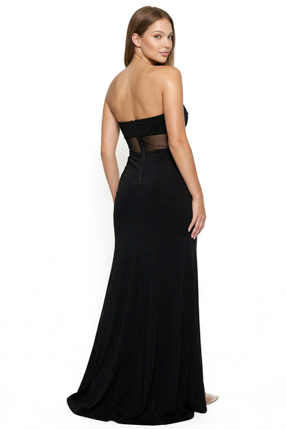 Symphony Dress - Glittered With Mesh Maxi Dress