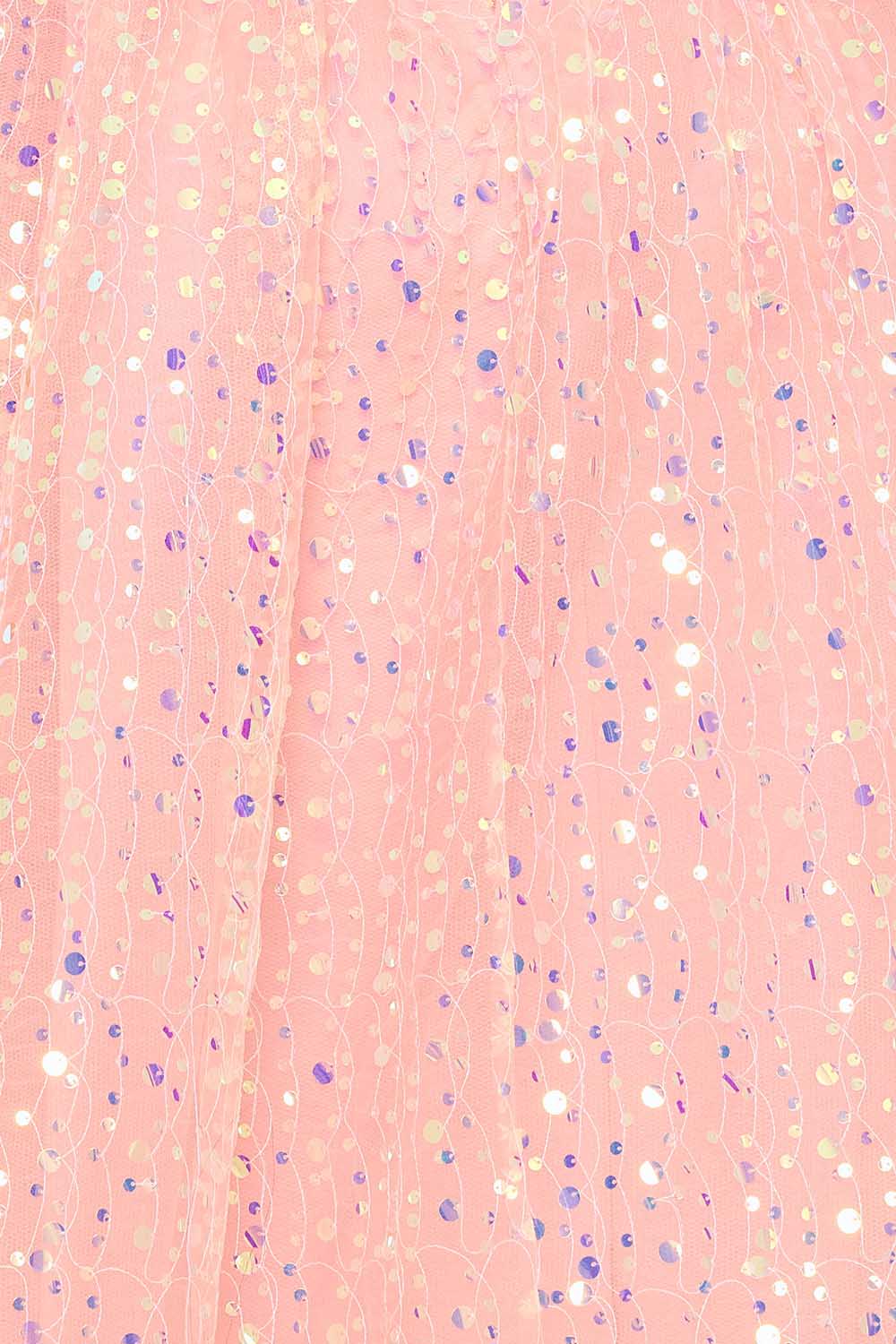 Symphony Dress - Sequins On Mesh Ball Gown Maxi Dress