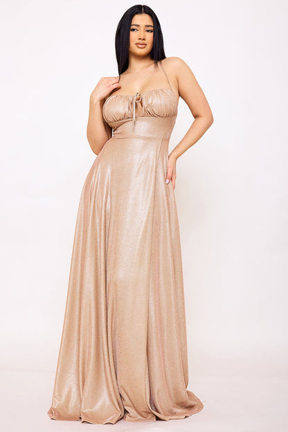 Symphony Dress - Spaghetti Strap Sherri Shine Maxi Dress