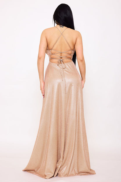 Symphony Dress - Spaghetti Strap Sherri Shine Maxi Dress