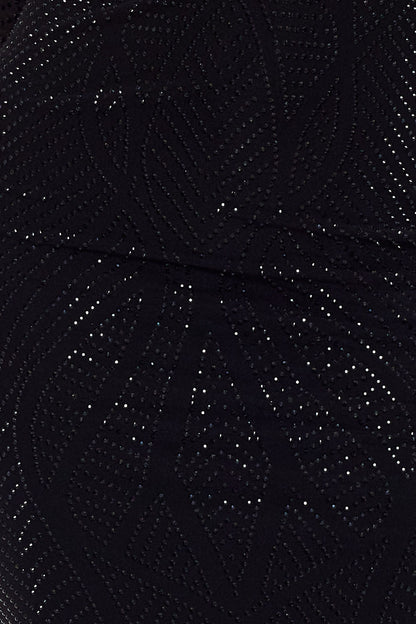 Symphony Dress - Full Rhinestone Studded Maxi Dress