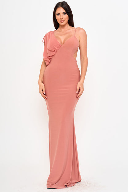Symphony Dress - Spaghetti Shoulder Strap Maxi Dress