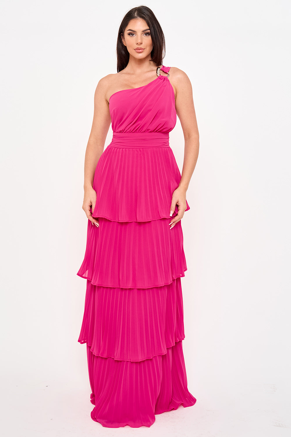 Symphony Dress - Pleated Chiffon Multi Layered Maxi Dress